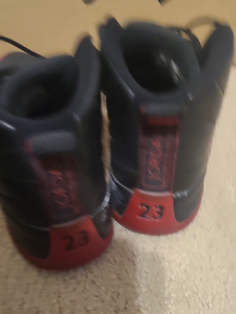 Nike Black and Red High-Top Basketball Sneakers - Picture 4 of 7